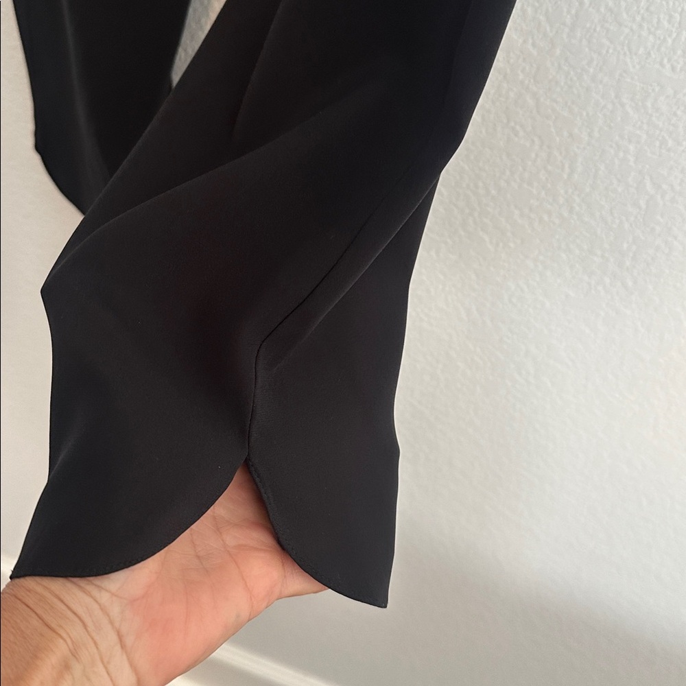 RAMY BROOK Allyn black silk pants M - Picture 9 of 16
